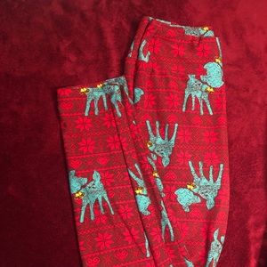 Lularoe OS Christmas Leggings